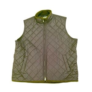 Peter Millar Olive Quilted Vest